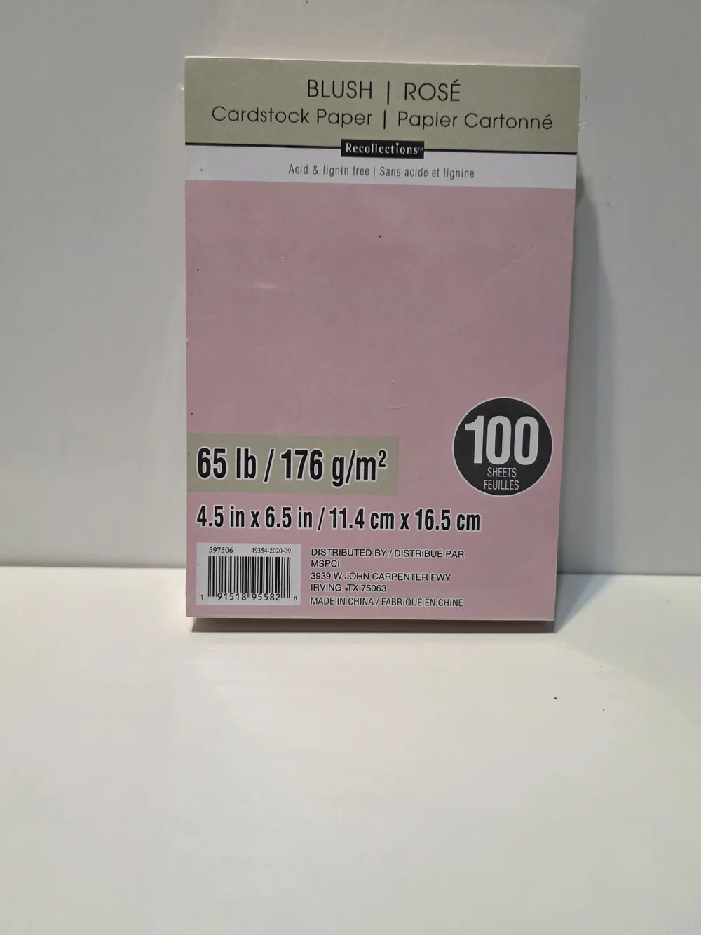 Crafters Essentials Recollections Essentials Cardstock Paper Pack – (100 Sheets)